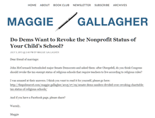 Tablet Screenshot of maggiegallagher.com